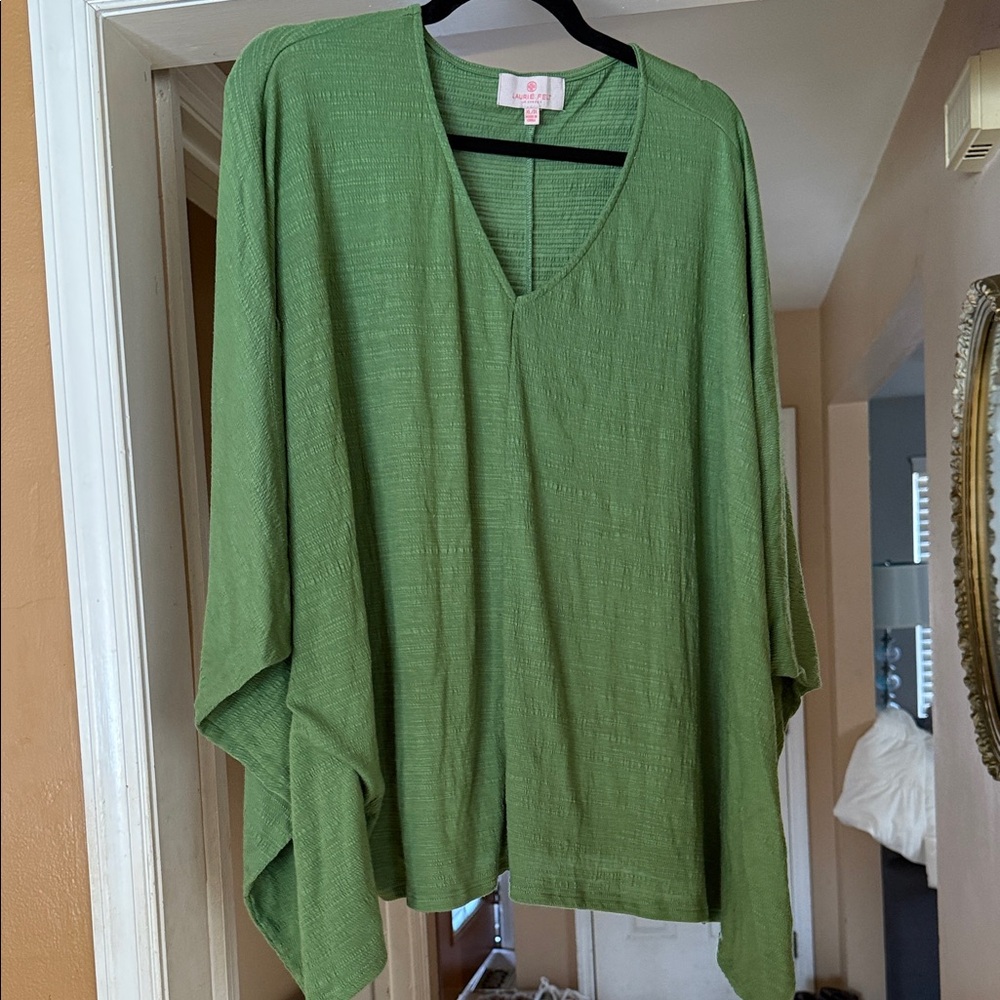 Laurie Felt Olive V-Neck Tunic
